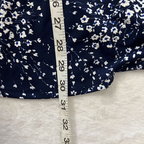 Fortune + Ivy Dress Womens Large Blue Floral Spaghetti Strap Flair Stitch Fix - Picture 13 of 14